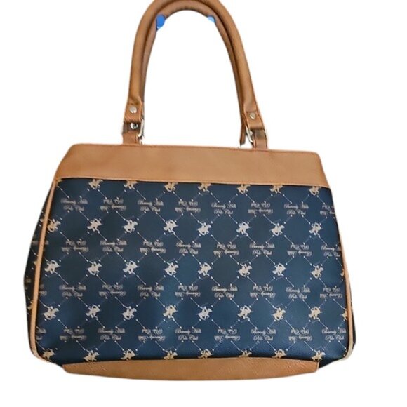 NWoT Beverly Hills Polo Club shoulder bag many compartments zipper closures - Picture 3 of 16